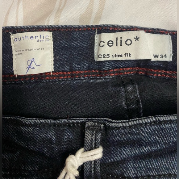 Celio Men's  Slim Fit Stretch Blue Denim Jeans Size 34 - Picture 5 of 5